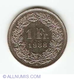 Image #1 of 1 Franc 1988