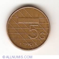 Image #1 of 5 Gulden 1990