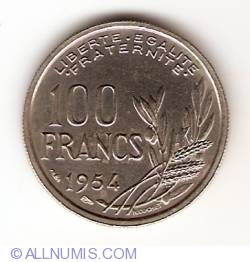 Image #1 of 100 Francs 1954