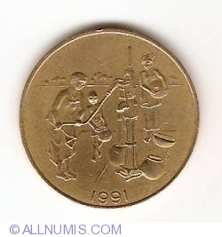 Image #2 of 10 Francs 1991 FAO