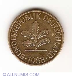Image #2 of 10 Pfennig 1988 J