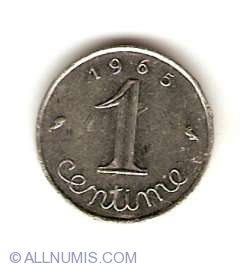 Image #1 of 1 Centime 1965