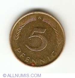 Image #1 of 5 Pfennig 1991 A