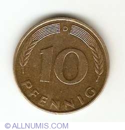 Image #1 of 10 Pfennig 1977 D