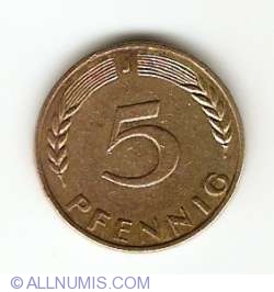 Image #1 of 5 Pfennig 1969 J