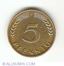 Image #1 of 5 Pfennig 1970 F