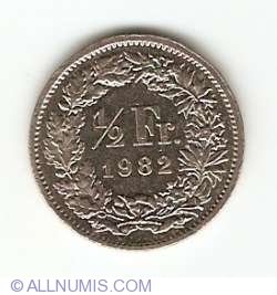 Image #1 of ½ Franc 1982