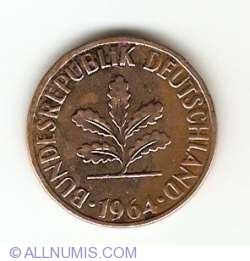 Image #2 of 2 Pfennig 1964 F
