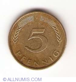 5 Pfennig 1980 J