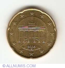 Image #2 of 20 Euro Cenţi 2005 G