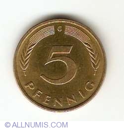 5 Pfennig 1981 G