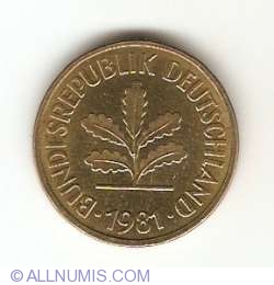 Image #2 of 5 Pfennig 1981 G