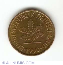 Image #2 of 5 Pfennig 1990 A