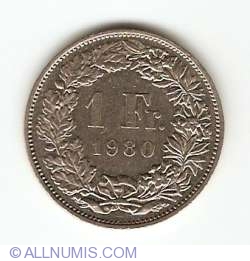 Image #1 of 1 Franc 1980