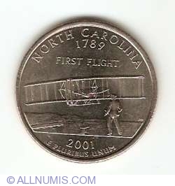 Image #1 of State Quarter 2001 D - North Carolina