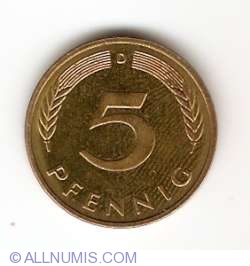 5 Pfennig 1995 D