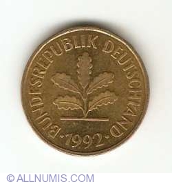 Image #2 of 5 Pfennig 1992 A