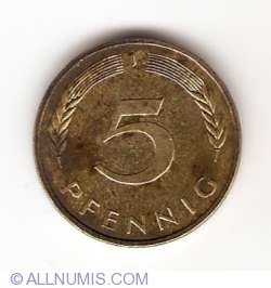 Image #1 of 5 Pfennig 1991 J