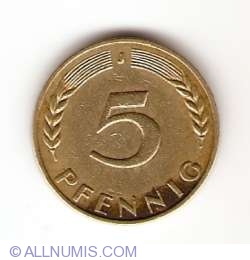 5 Pfennig 1970 J