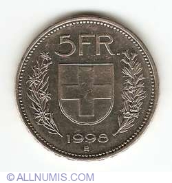 Image #1 of 5 Francs 1998
