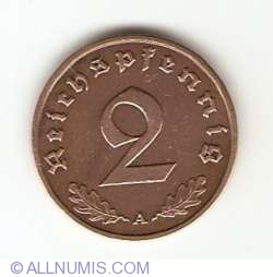 2 Reichspfennig 1938 A