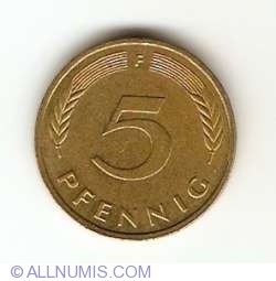 5 Pfennig 1990 F