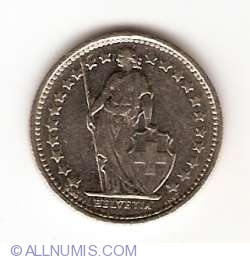 Image #2 of ½ Franc 1975