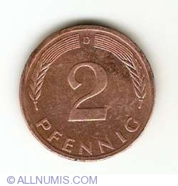 2 Pfennig 1975 D