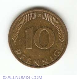 10 Pfennig 1991 G