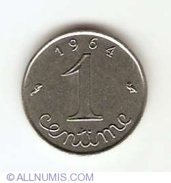 Image #1 of 1 Centime 1964
