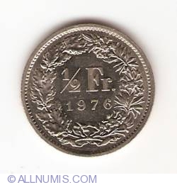 1/2 Franc 1976