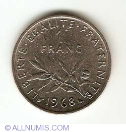 Image #1 of 1 Franc 1968