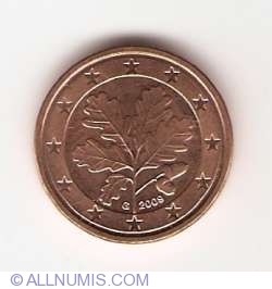 Image #2 of 1 Euro Cent 2009 G