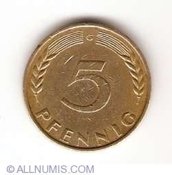 Image #1 of 5 Pfennig 1970 G