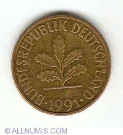 Image #2 of 10 Pfennig 1991 J