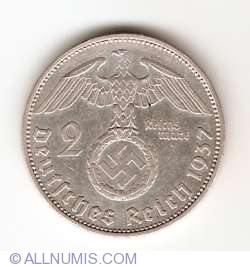 Image #1 of 2 Reichsmark 1937 A - Paul von Hindenburg