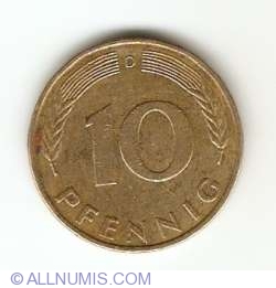 Image #1 of 10 Pfennig 1976 D