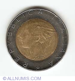 Image #2 of 500 Lire 1989