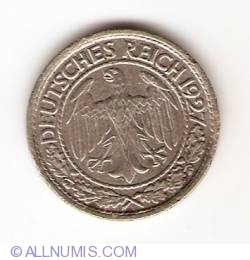 Image #2 of 50 Reichspfennig 1927 F