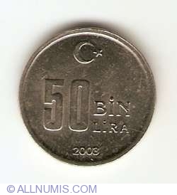 50000 Lira 2003