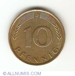 Image #1 of 10 Pfennig 1973 D