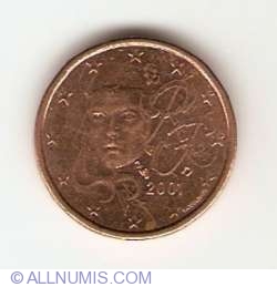 Image #2 of 1 Euro Cent 2001