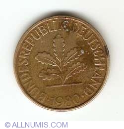 Image #2 of 10 Pfennig 1980 D