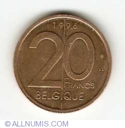 Image #1 of 20 Francs 1996 (Belgique)