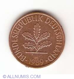Image #2 of 2 Pfennig 1989 G