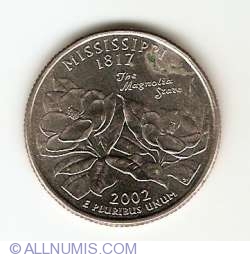 Image #1 of State Quarter 2002 D -  Mississippi