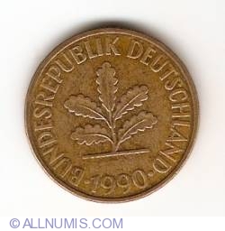Image #2 of 10 Pfennig 1990 D