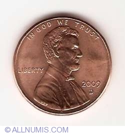 Image #2 of 1 Cent 2009 D - Aspect 1