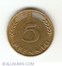 Image #1 of 5 Pfennig 1950 G