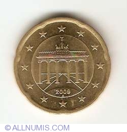 Image #2 of 20 Euro Cenţi 2009 A